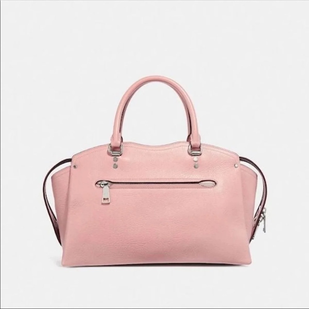 🆕 COACH | PINK LEATHER DREW SATCHEL - Picture 4 of 14